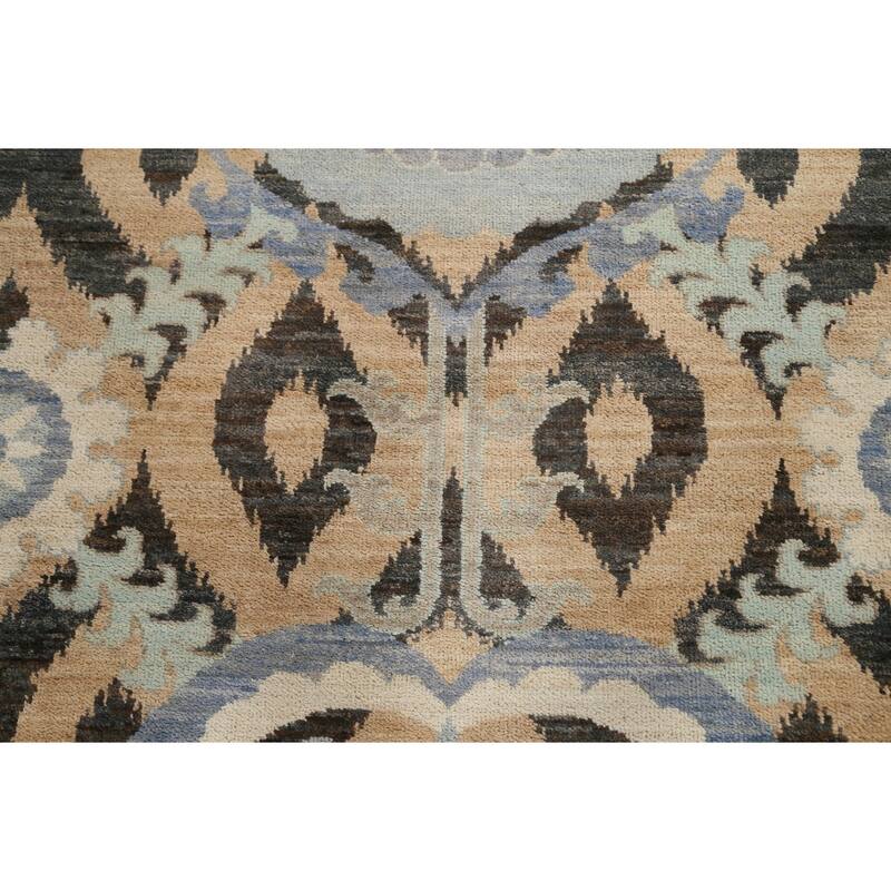 All-over Khotan Oriental Area Rug Wool Hand-knotted Living Room Carpet - 8'9" x 11'9"