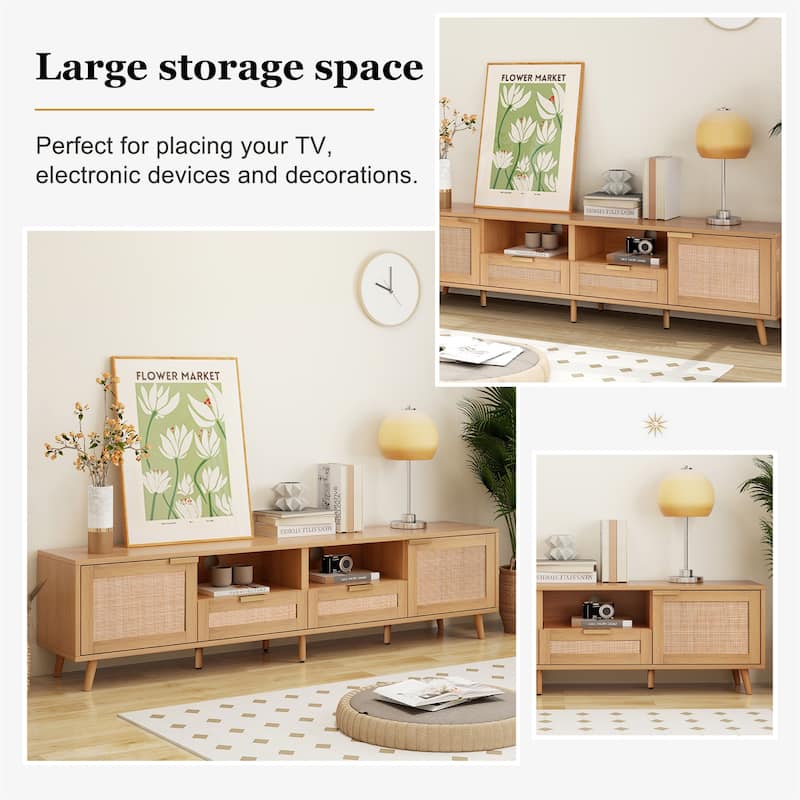 Rattan TV Stand