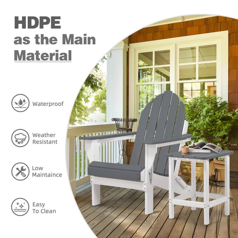 Aoodor Outdoor Folding Adirondack Chair
