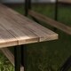 preview thumbnail 2 of 5, SEI Furniture Shenley Weather-Resistant Contemporary Natural Wood Bench