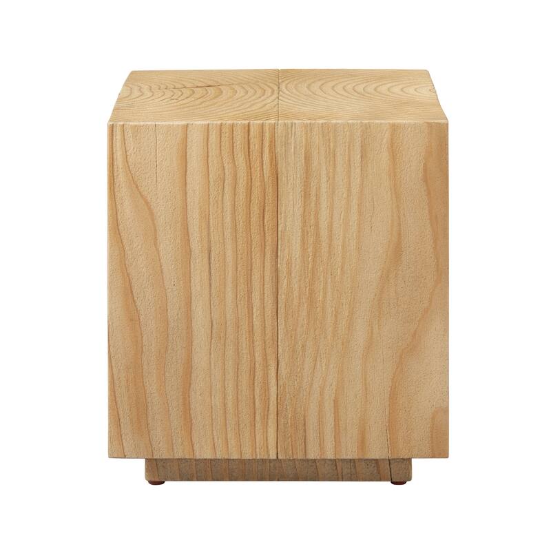 Art Leon Rectangular Tree-Trunk End Table