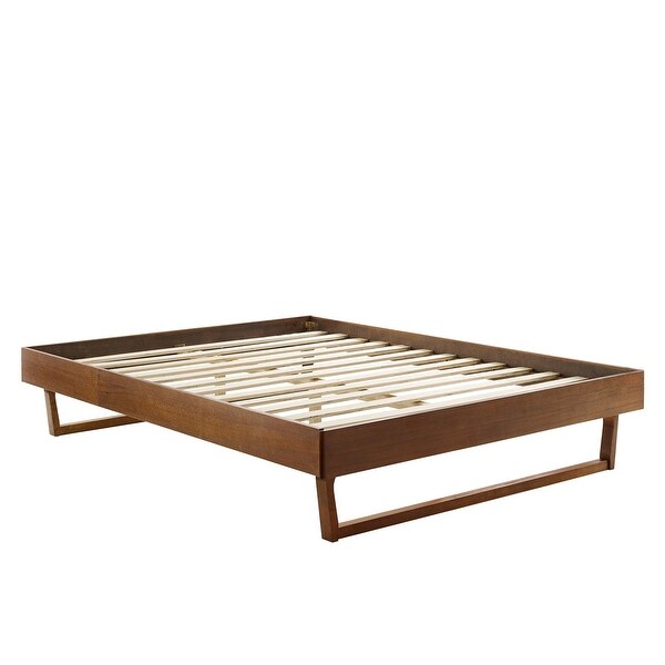 ビリービーブラウン Billie Full Wood Platform Bed Frame - On Sale - Bed Bath