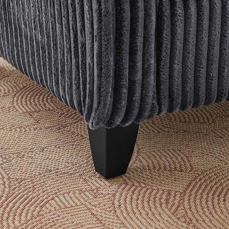 Lazy Sofa Chair Single Person with Backrest Soft Cushion Armrests Living Room Bedroom