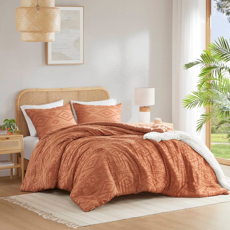 Chelsea Square Gigi Comforter Mini Set - Terracotta - King