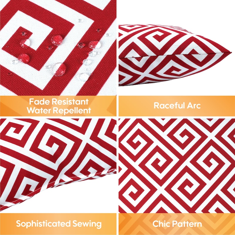 9 Pack Outdoor Throw Pillows,Waterproof & Fade-Resistant Patio Cushions-Soft & Comfortable Decorative Pillow Covers
