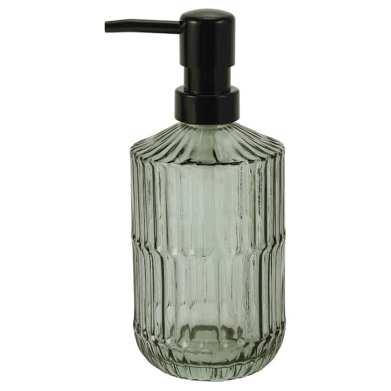 Simple Vertical Lines Soap Pump Dispenser for Bathroom 450ml 1 Pcs