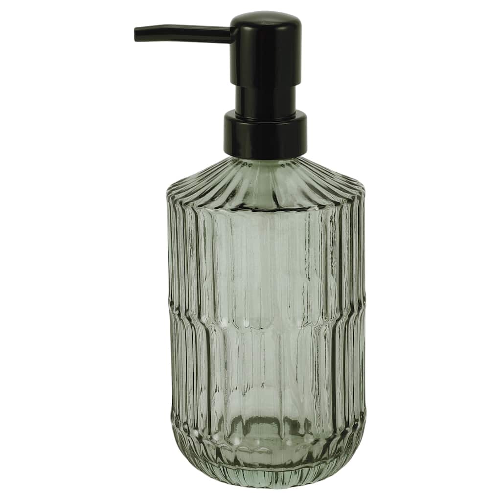Simple Vertical Lines Soap Pump Dispenser for Bathroom 450ml 1 Pcs