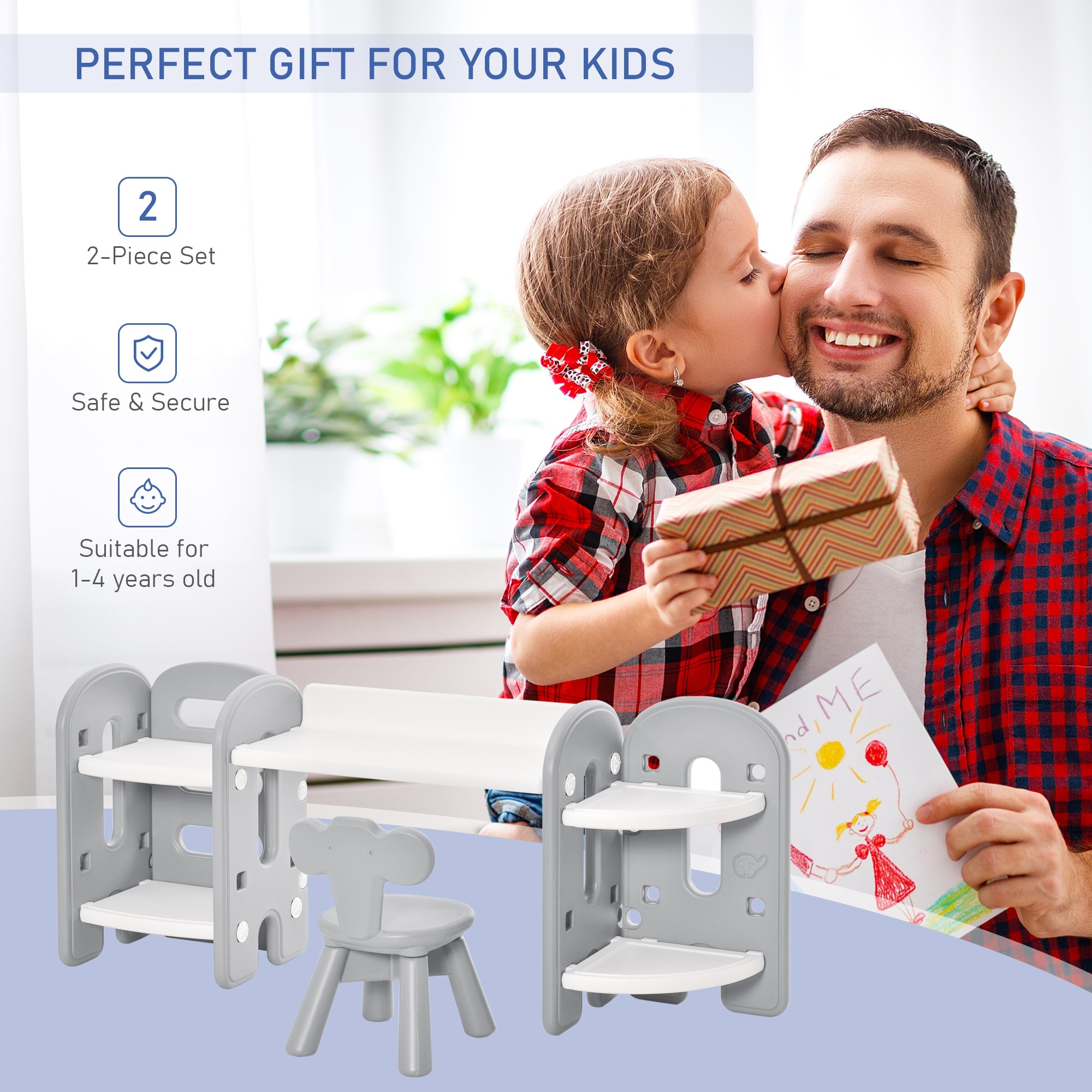 Desk and chair set for 7 deals year old