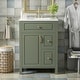 preview thumbnail 3 of 53, GDFStudio - Cielo 24" Bathroom Vanity with Ceramic Sink, 2 Soft Close Drawers, Door & Storage Racks