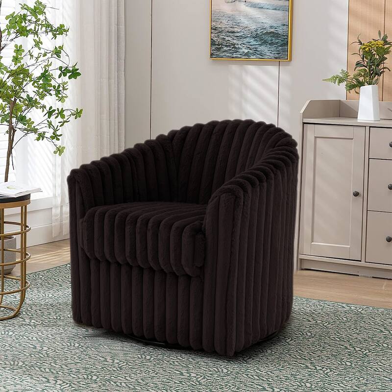 Single Sofa Armchair Swivel Barrel Chair