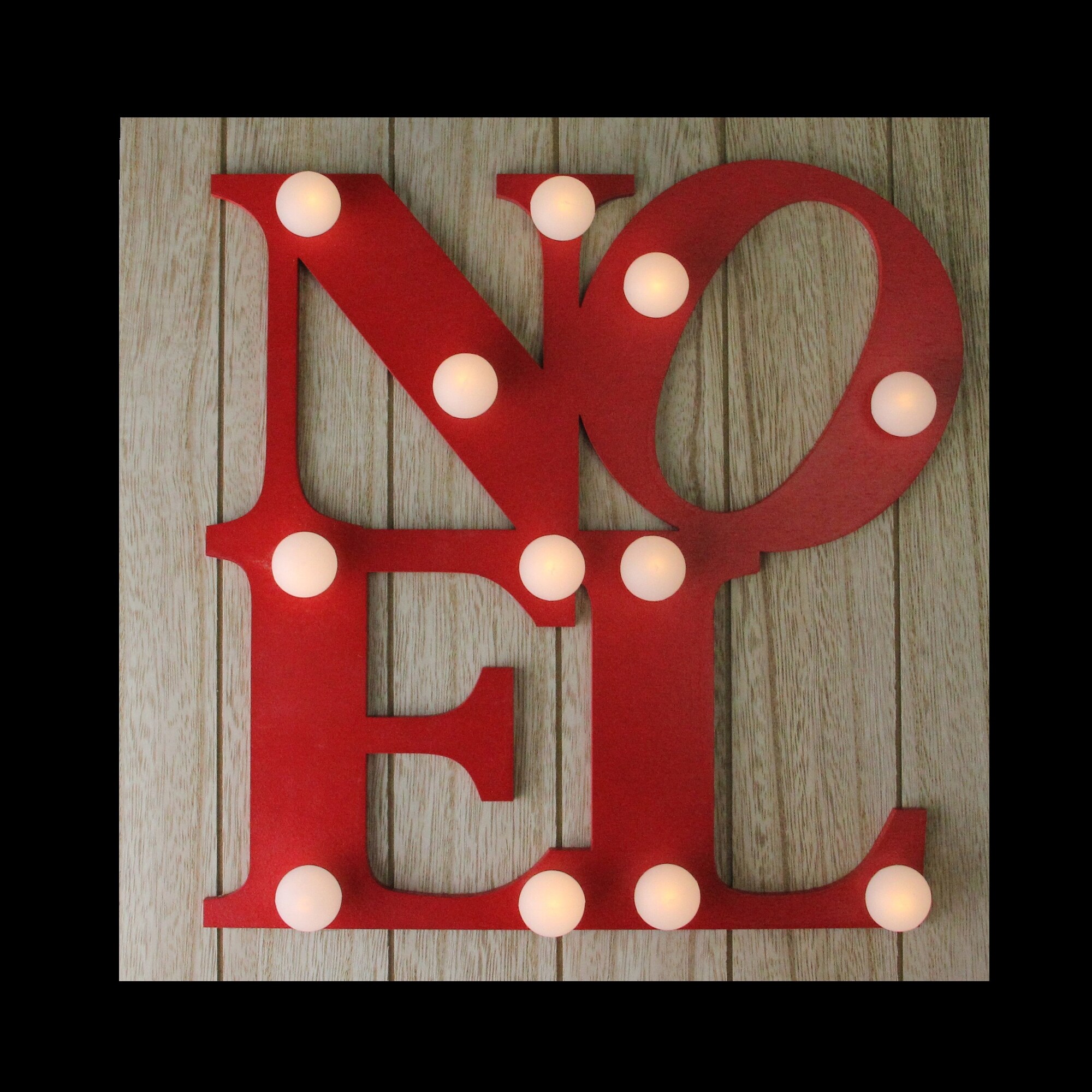 Shop 10 Apple Red Noel Decorative Battery Operated Wall Decor