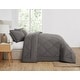 preview thumbnail 11 of 10, Cannon Solid Oversized Percale 3 Piece Comforter Set