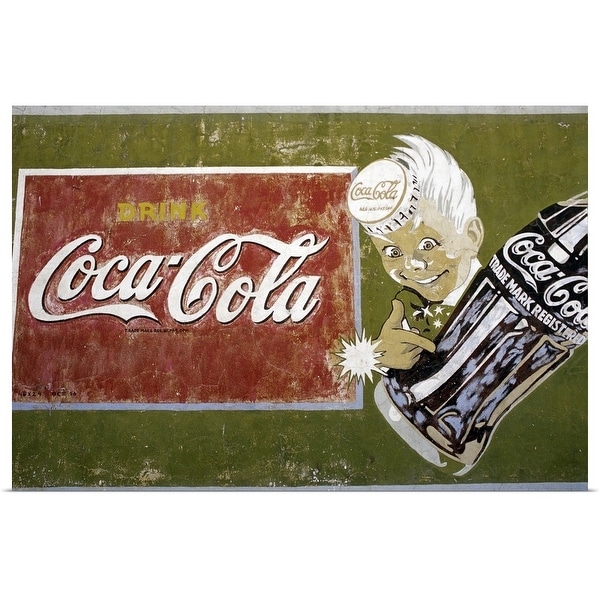 "Coca-Cola mural, Surprise Valley, California, USA" Poster Print