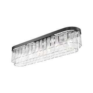 Golden Lighting Ciara 6-light Flush Mount in White Gold
