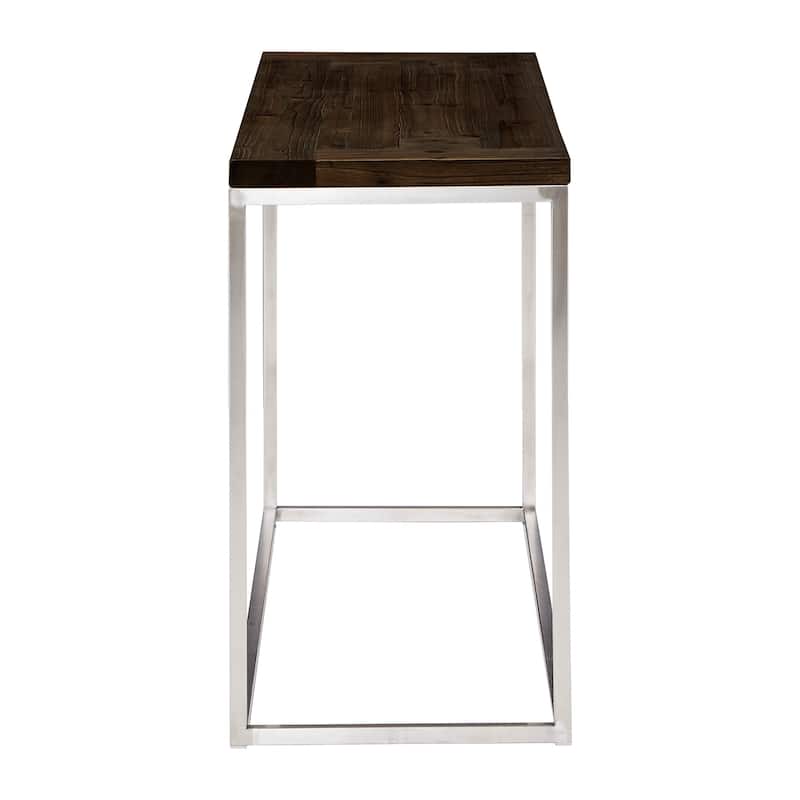 Keenan Stainless Steel Rectangular Sofa Table by iNSPIRE Q Modern - Sofa Table
