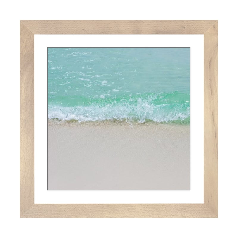 iCanvas "Little Waves" by Myan Soffia - Natural - 16x16x1