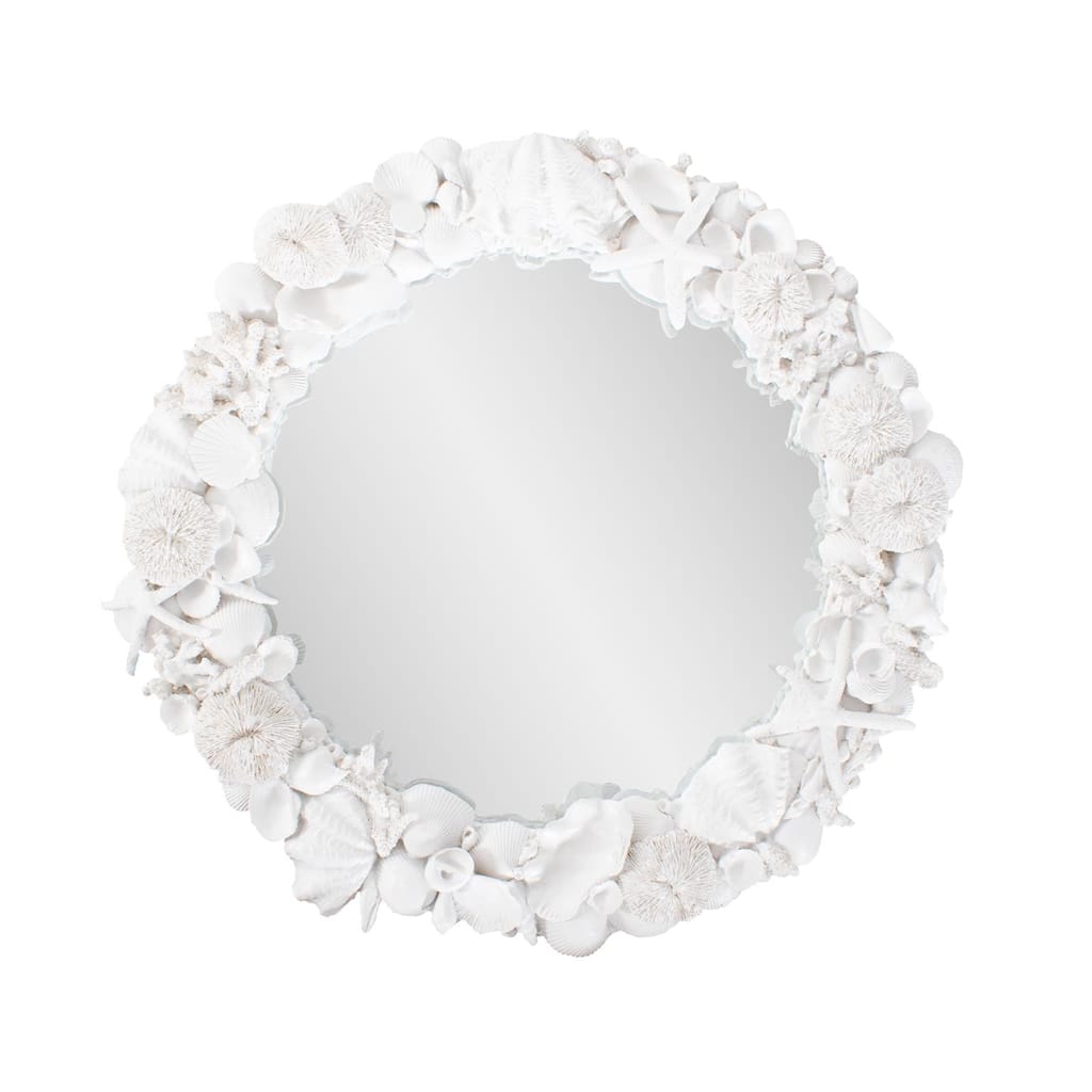 Whitewater Shell Mirror - 24H x 24W x 2.3/4D