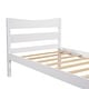 preview thumbnail 8 of 25, Classic Design Easy to Clean Twin Size Wood Platform Bed with Headboard and Wooden Slat Support