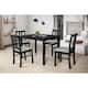 Option Table and 4 Chairs(Black)