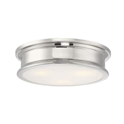 Savoy House Watkins 3 Light 16" Wide Flush Mount Drum Ceiling Fixture