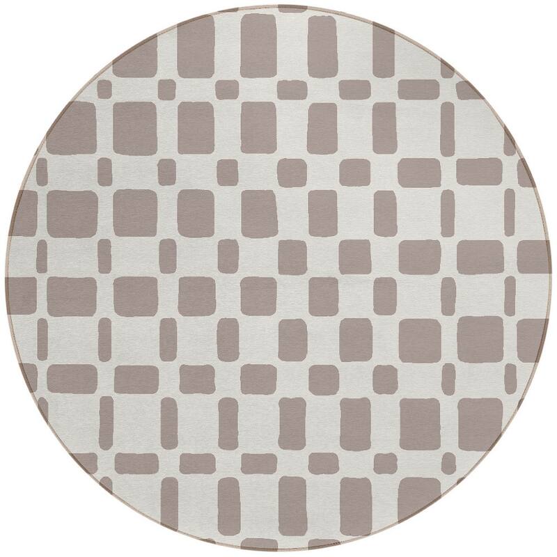 HomeRoots Geometric Transitional Rectangle Outdoor Rug