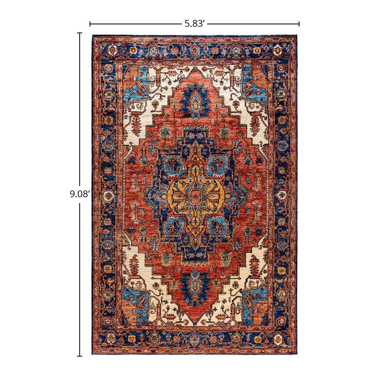 Serapi, One-of-a-Kind Hand-Knotted Area Rug - 5' 10" x 9' 1"