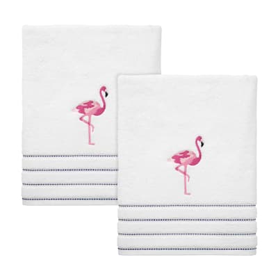 Izod Flamingo 2-Pack Bath Towel Set - Bath Towel 2pk Set