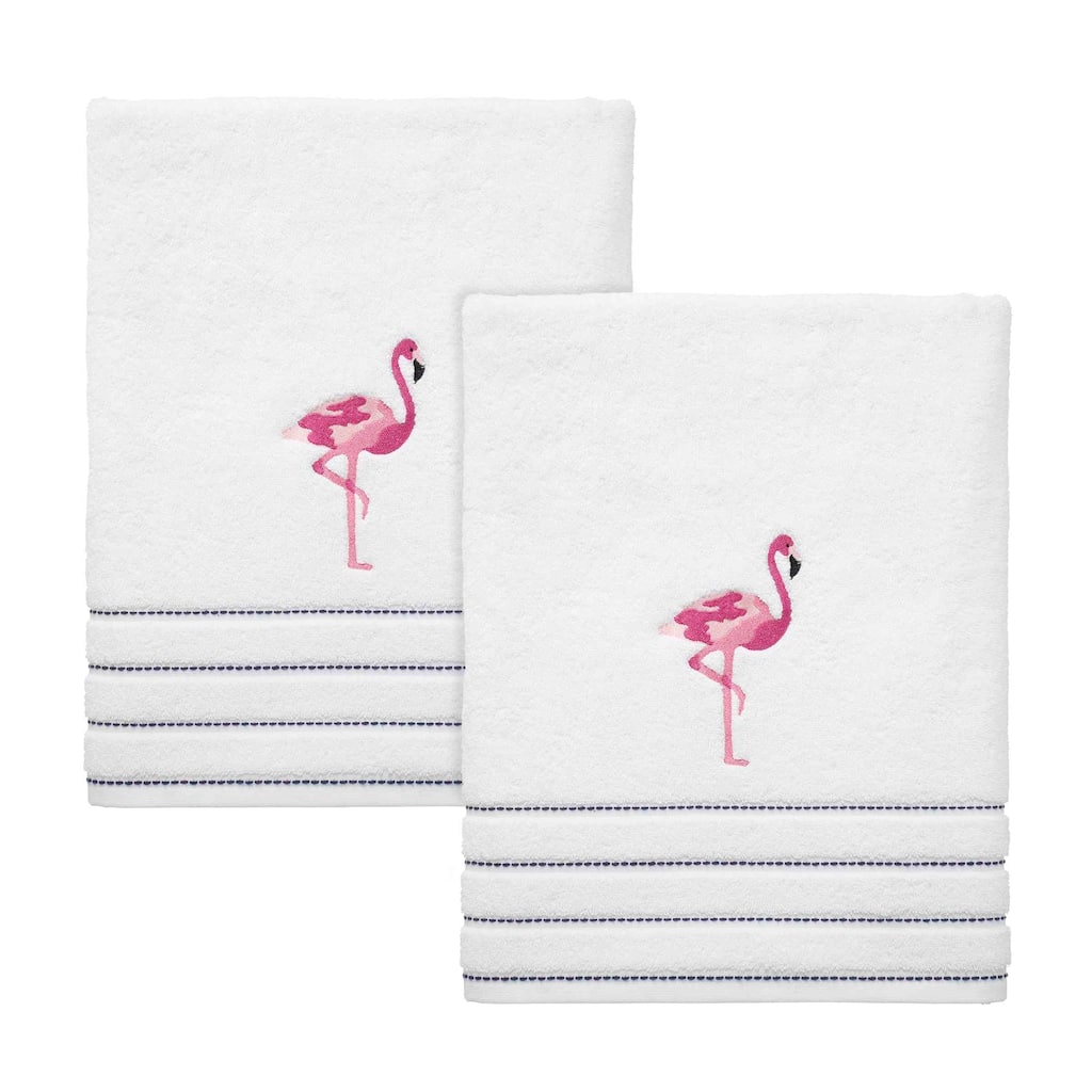 Izod Flamingo 2-Pack Bath Towel Set - Bath Towel 2pk Set
