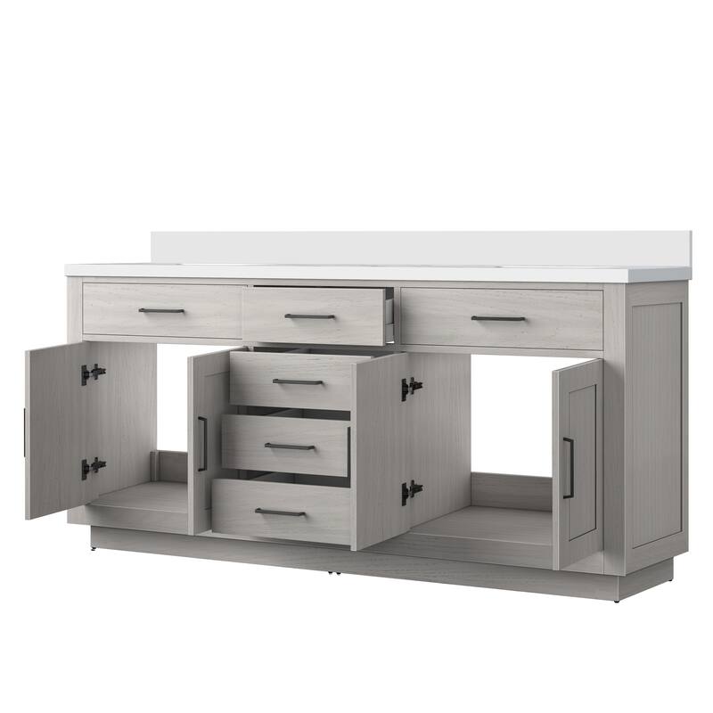 Abbey Bath Vanity with Quartz Top and Sink