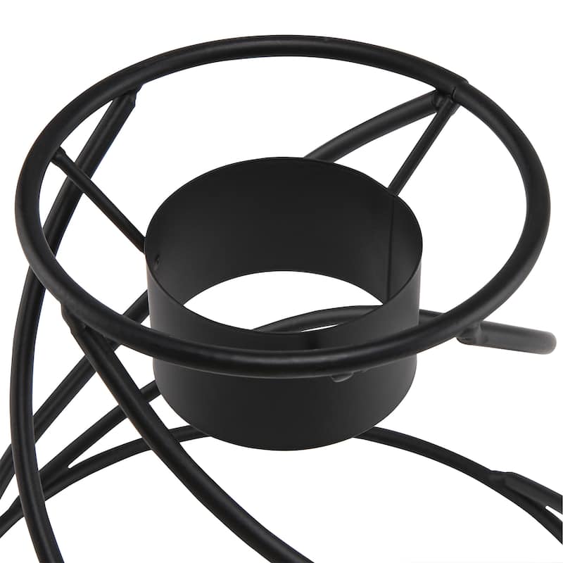 Alpine Corporation 8" Tall Indoor/Outdoor Spiraling Metal Gazing Globe Display Stand