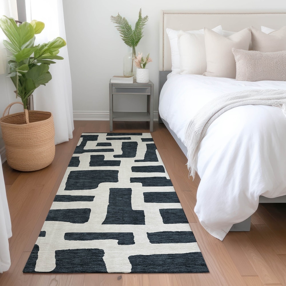 Premium Washable Super Soft Geo Maze Mayfield Rug