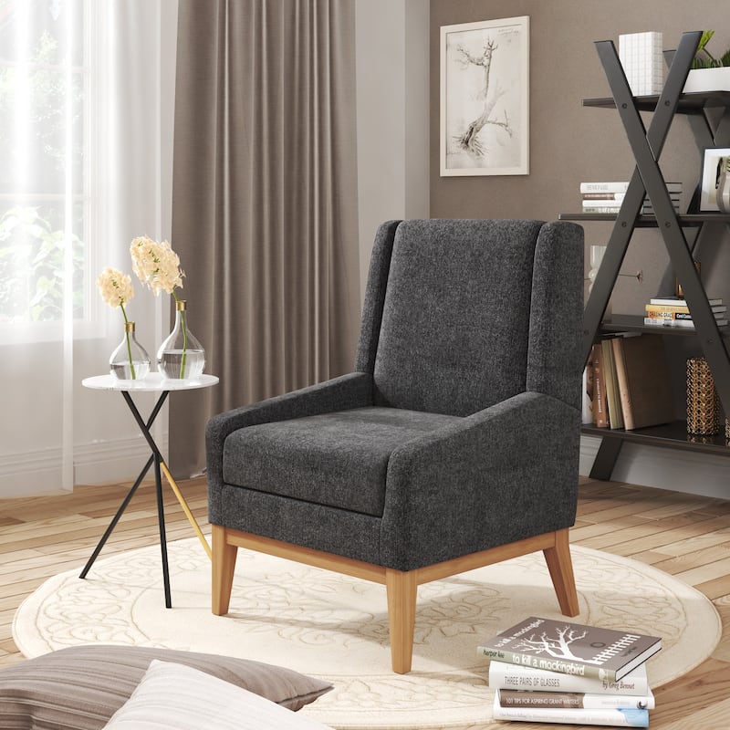 Corvus Armitage Chenille Upholstered Accent Chair