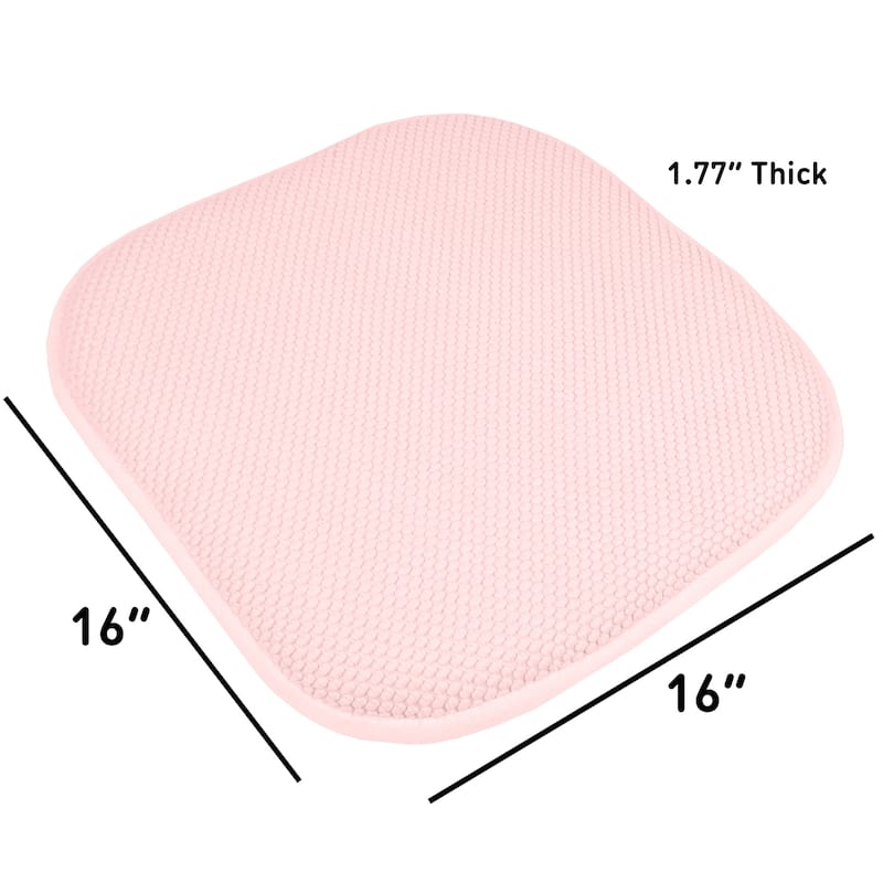 16-in. Square Non-slip Memory Foam Seat Cushions (2 OR 4)
