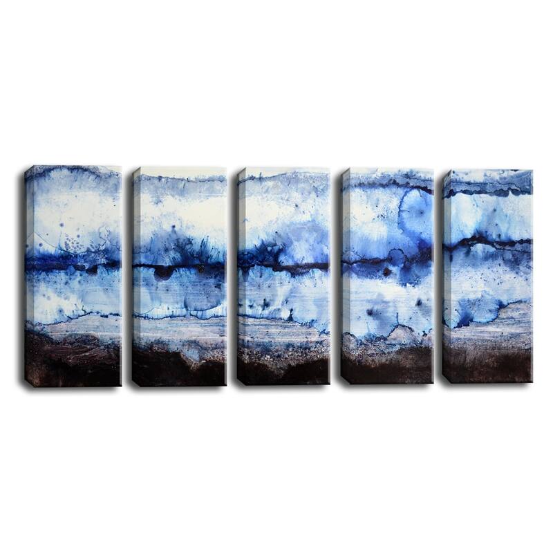 'Glacier' 5 Piece Wrapped Canvas Wall Art Set by Norman Wyatt Jr.