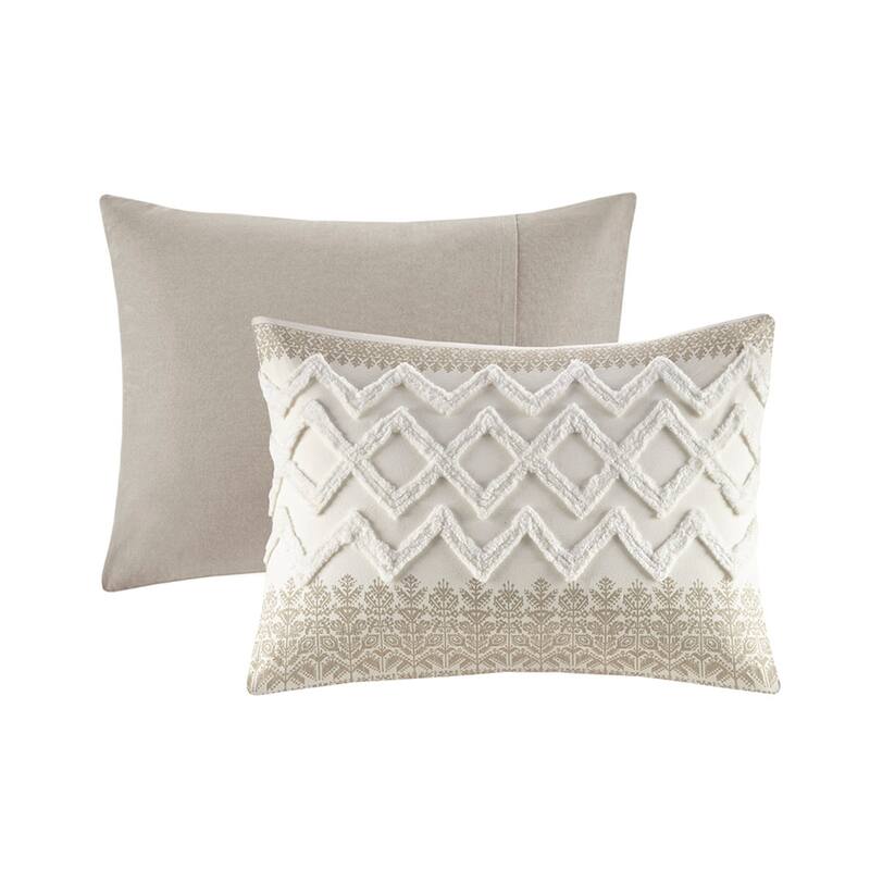 GDF Studio - Mila Cotton Comforter Set with Chenille Tufting