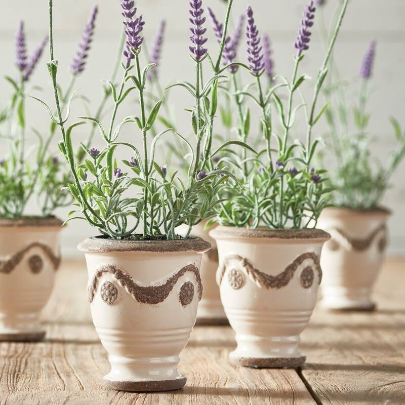 French Lavender Drop-In 13", Set Of 6 - Purple