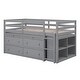 preview thumbnail 17 of 17, Twin Size Loft Bed with Retractable Writing Desk