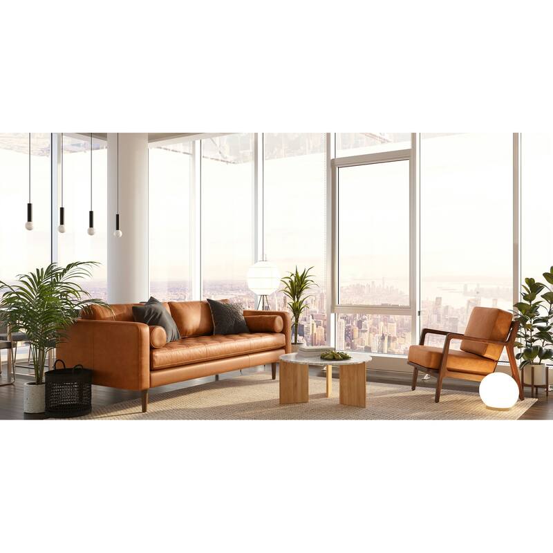 Poly & Bark Napa 88.5" Sofa - Genuine Italian Leather