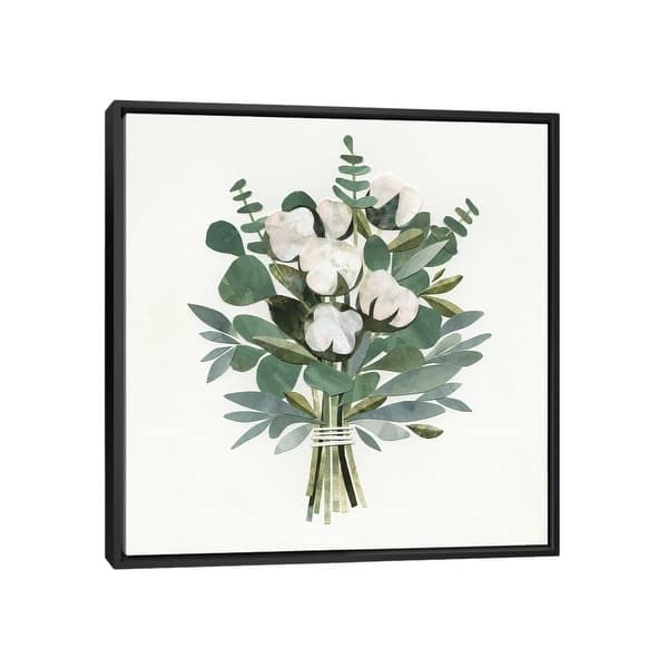 slide 2 of 15, iCanvas "Cut Paper Bouquet III" by Victoria Borges Framed Black - 18x18