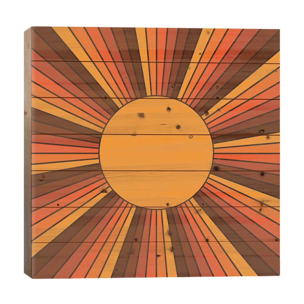 Golden Sunshine State Print On Wood by Circa 78 Designs - Multi-Color