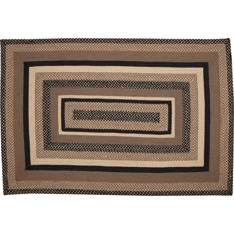 Sawyer Mill Charcoal Jute Rug Rect w/ Pad 48x72