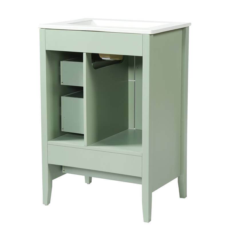 Christopher Knight Home - Luxford 24" Bathroom Vanity with Sink with 3 Soft-closing Drawers