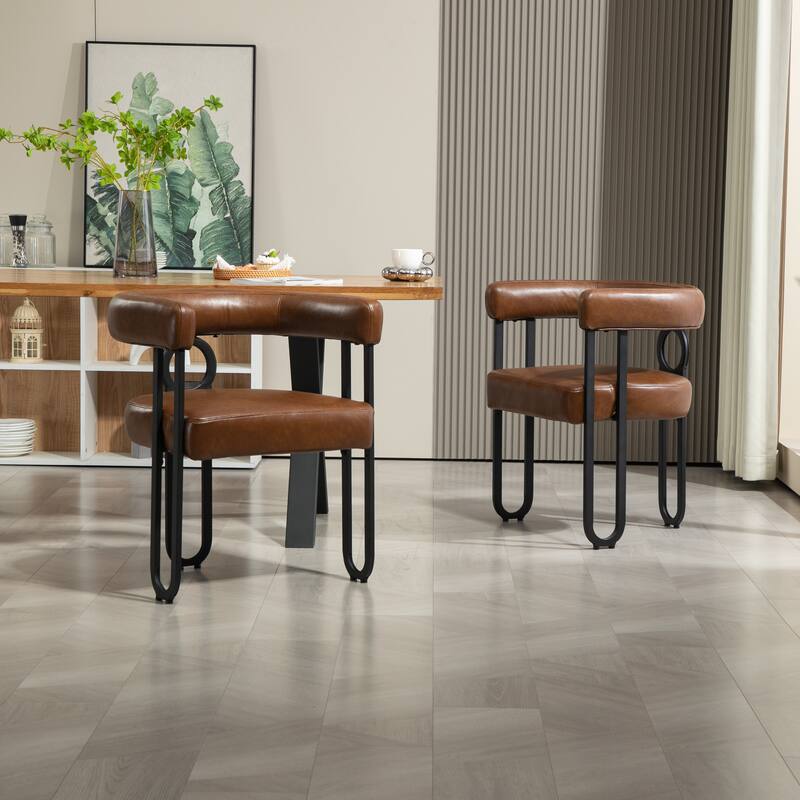 Contemporary Designed Upholstered Accent Chair set of 2