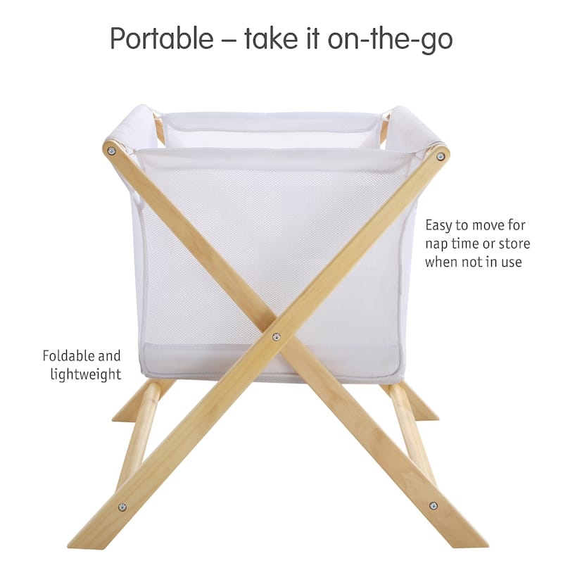 BreathableBaby Breathable Mesh Portable Sleeper, From Bedside to Travel