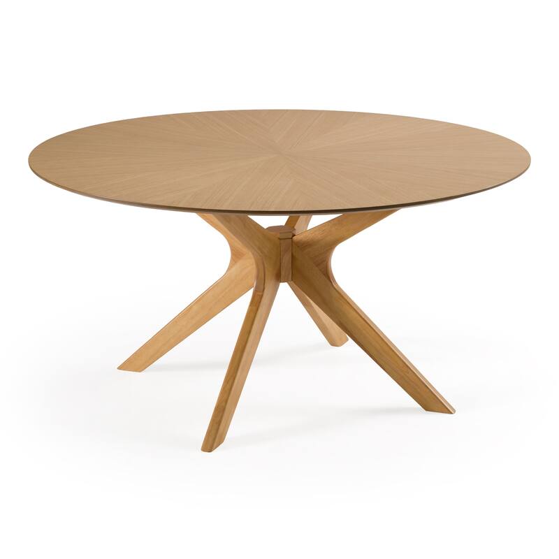 Modrest Prospect Modern Round 59" Natural Oak Dining Table