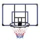 preview thumbnail 1 of 5, Roomfitters Wall-Mounted Basketball Hoop, 45x29 Inch Shatterproof Backboard, Folding Hoop with All-Weather Mesh, Black+Blue Black+Blue