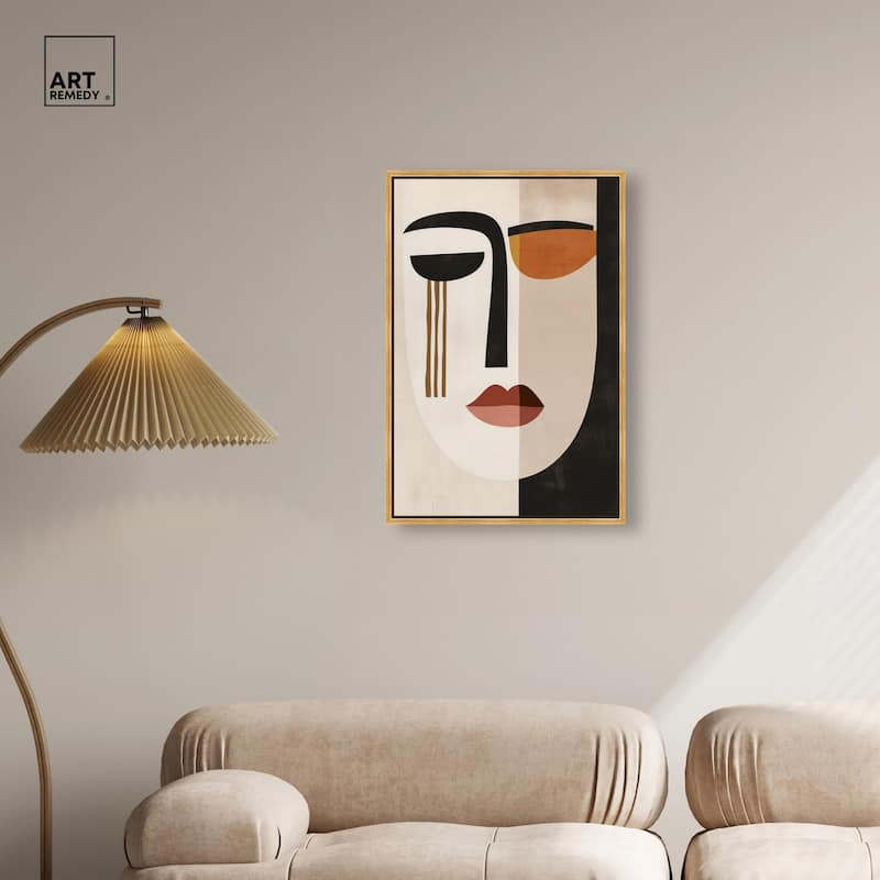 Face Moderne III Canvas by Art Remedy