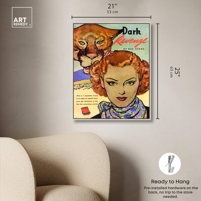 Dark Revenge Book 1939 Canvas by Art Remedy