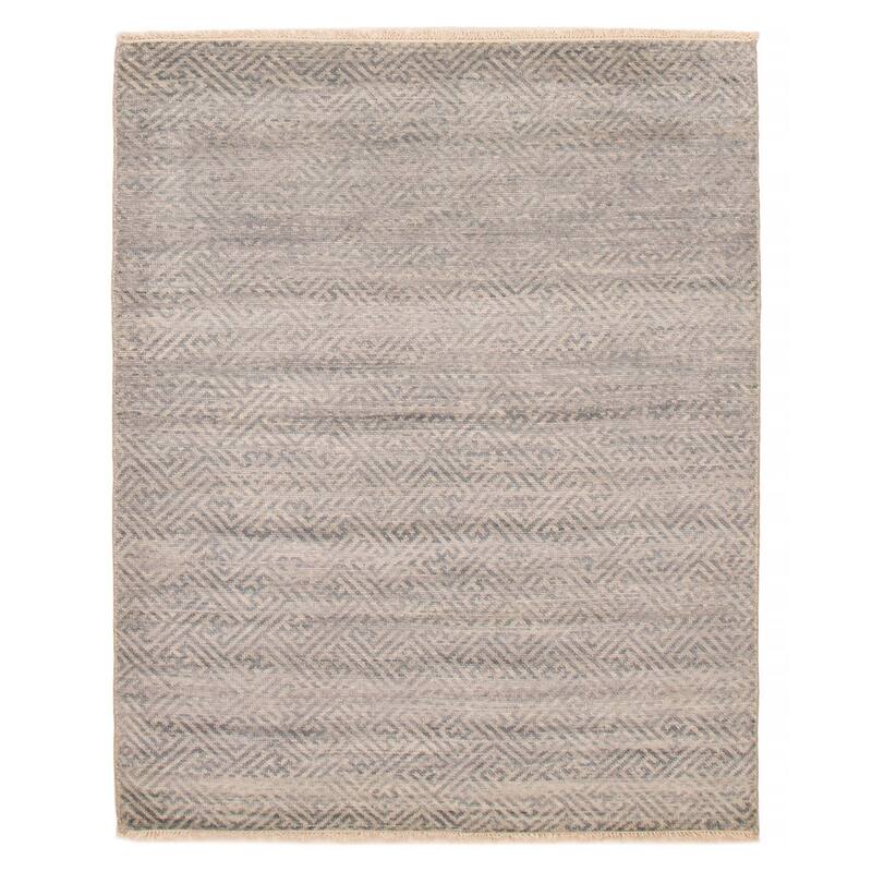 ECARPETGALLERY Hand-knotted Mystique Light Blue Wool Rug - 5' 8" x 7' - Light Blue - 5' 8" x 7' - Rectangle