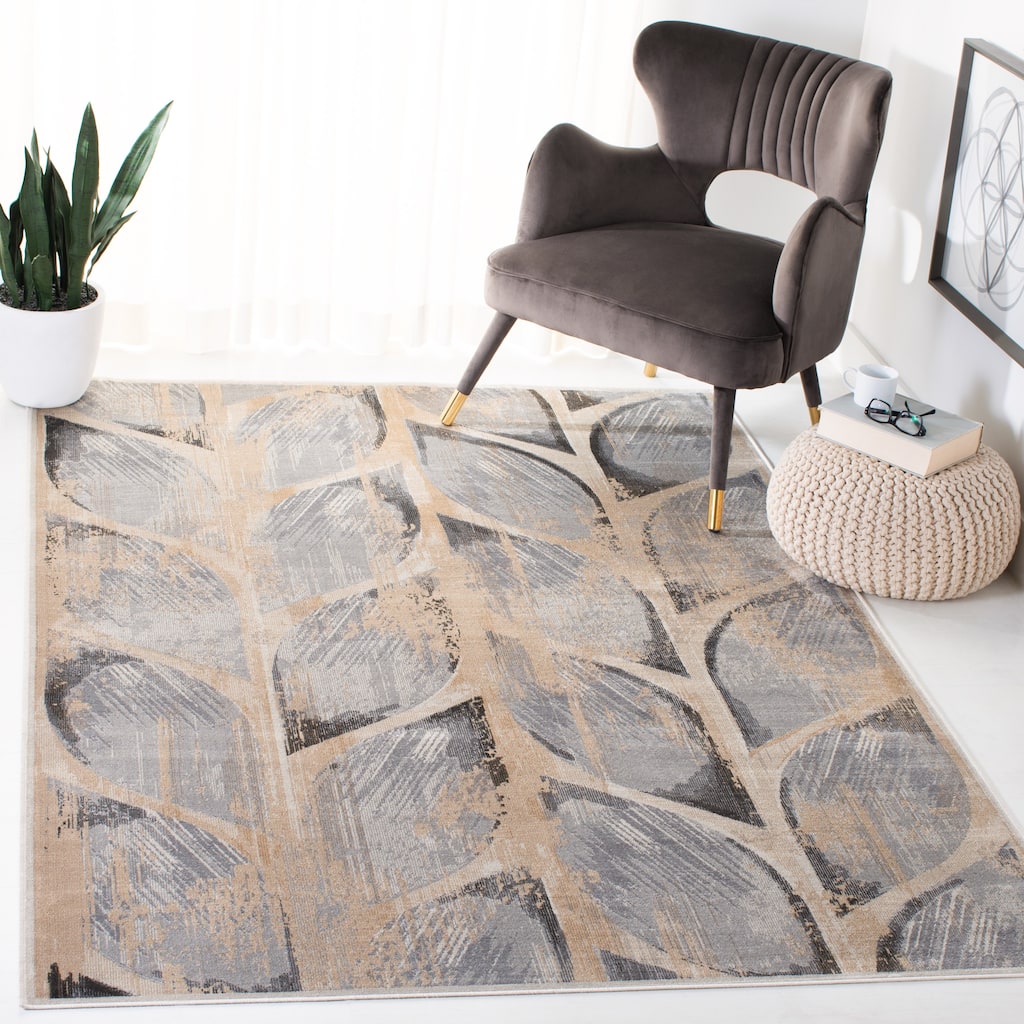 SAFAVIEH Atlas Tjallie Modern Abstract Viscose Rug